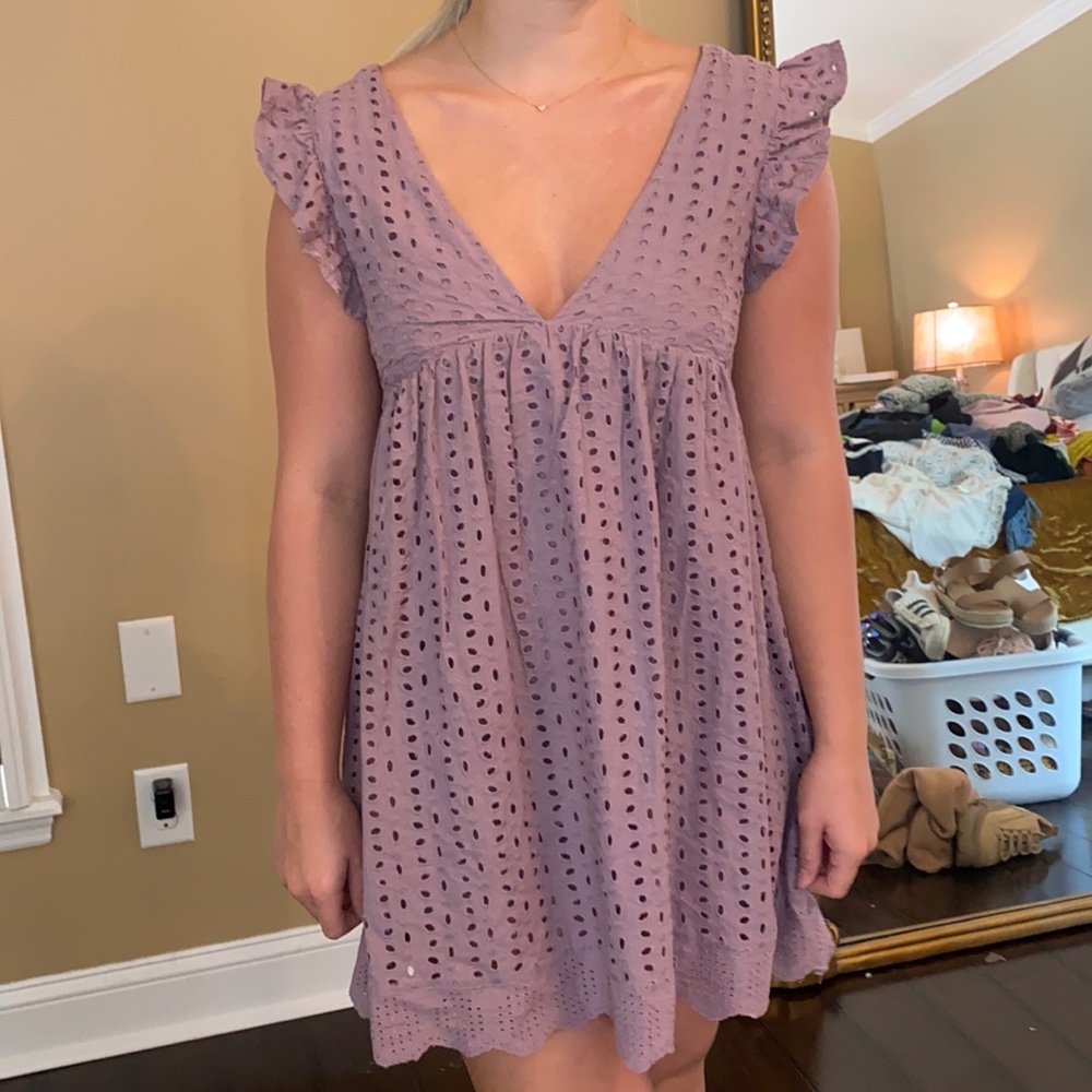 Mauve romper dress
